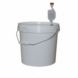 10 Litre Bucket with Lid, Grommet & Airlock