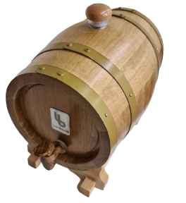 Taille : 5L Vintage Distributeur de vin en chêne vintage pour le stockage de vins à bière 1,5L / 3L / 5L Oak Barrel 