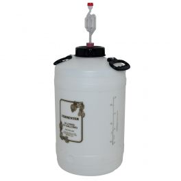 25 Litre Fermenter with Large Cap, Bung, Airlock & Liquid Thermometer 