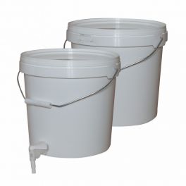 2 x 10 litre Buckets with Siphon & Tap for use with EZ Inline Filter and Spiritworks Granular Filter