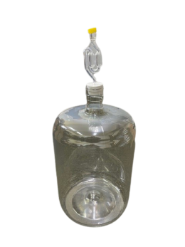 Carboy Fermenter (Plastic) - 23 Litre - with Bung, Airlock & Liquid Thermometer 