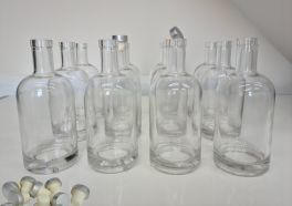 Glass Bottles - Spirit Polo Bottles - Clear Glass 750ml (Box of 12) 