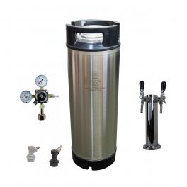cornelius-keg-5-us-gallon-with-disconnects-hose-twin-faucet-and-regulator