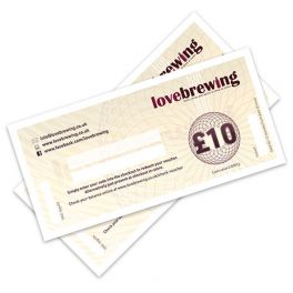 £10 Love Brewing Gift Voucher (physical voucher, posted)