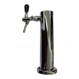 Draft Beer Tower - Chrome Single Faucet