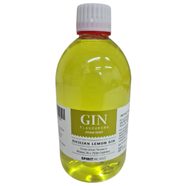500ml - Sicilian Lemon Gin  Spiritworks Artisan Gin Range