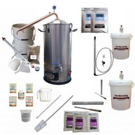 Spiritworks Boiler with Stainless Lid and SS Alembic Copper Condenser - Complete Starter Bundle