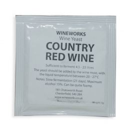 Wineworks Country Red Wine Yeast 5g Sachet