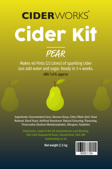 Ciderworks Premium Pear Cider Kit
